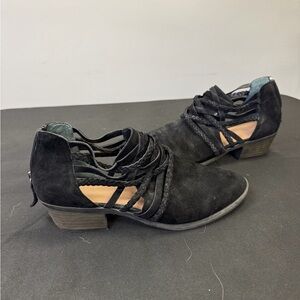 Caslon Black Suede Lace-Up Shoes